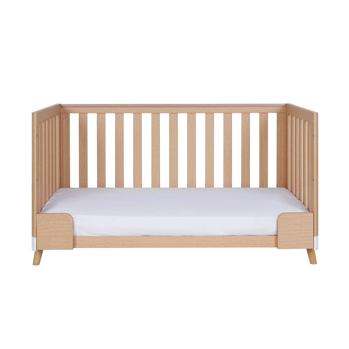 Tutti Bambini Hygge Cot Bed - White/Light Oak