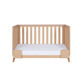 Tutti Bambini Hygge Mini Cot Bed - White/Light Oak