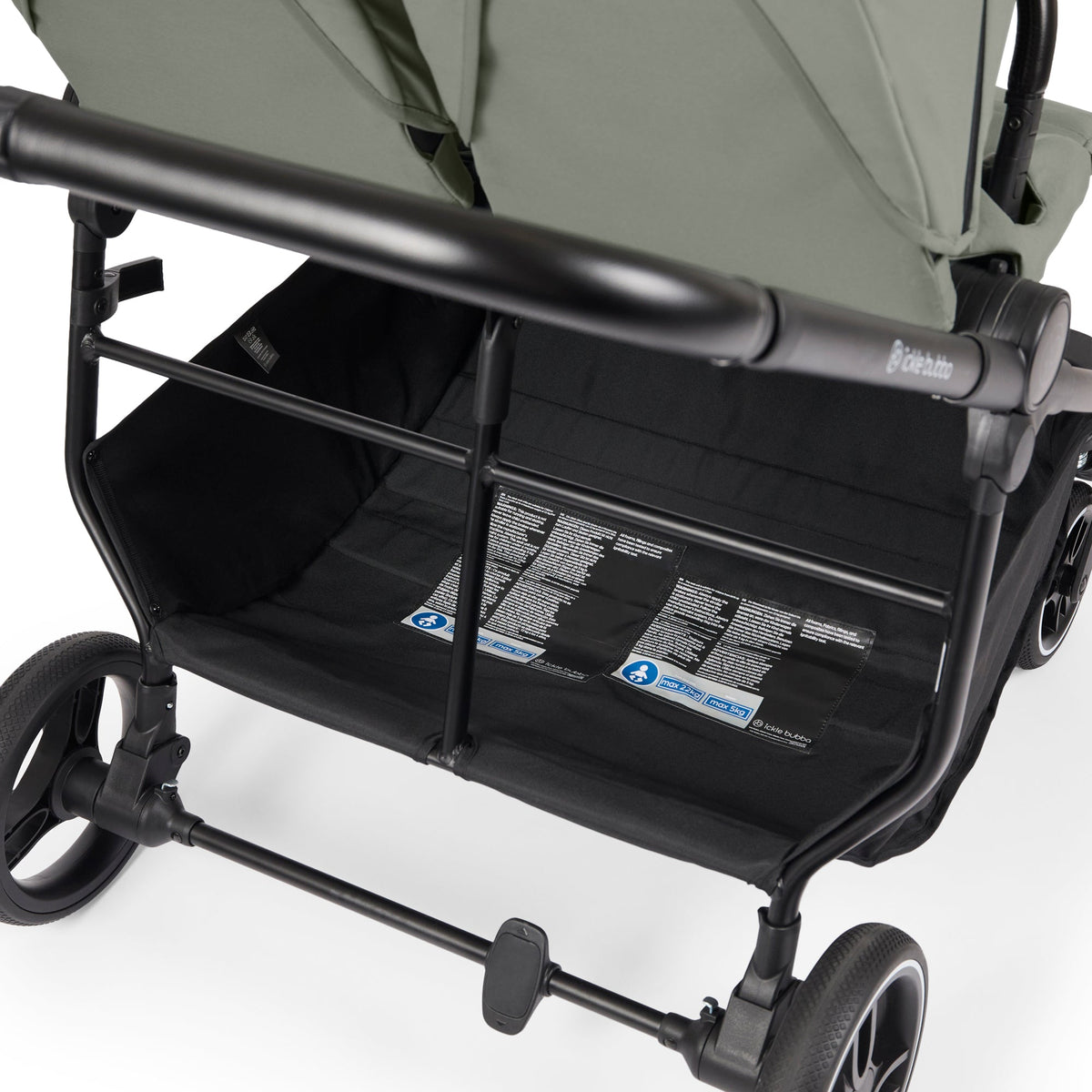 Ickle Bubba Altair Double Stroller - Laurel Green