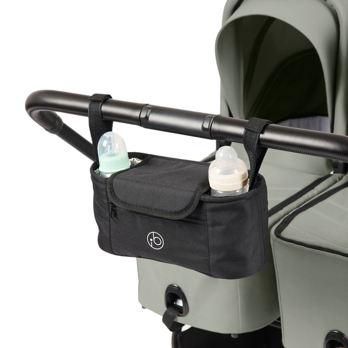 Ickle Bubba Altair Growing Families 13 Piece Travel System with i-Size Nimbus 180° Spin Car Seat & ISOFIX Base - Laurel Green