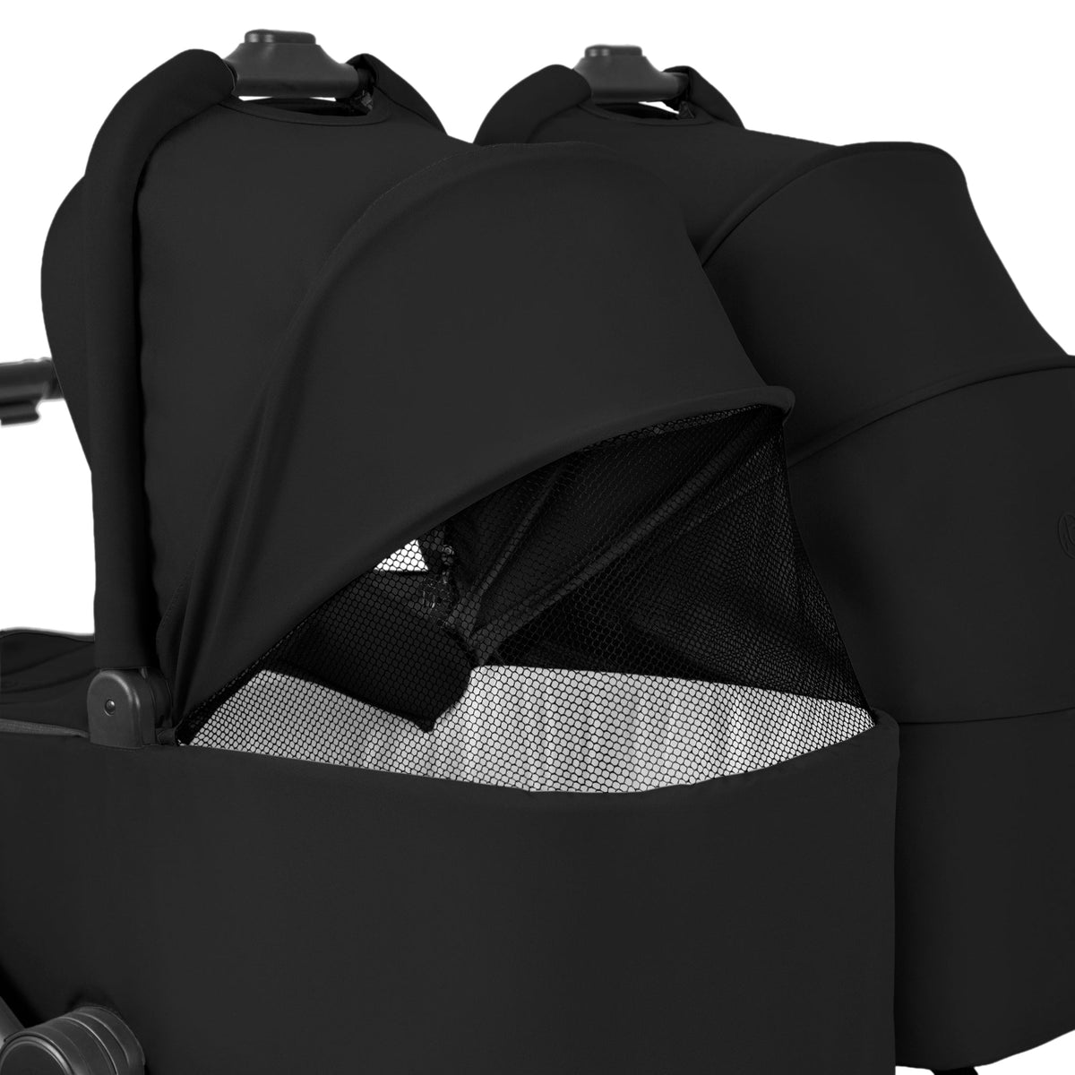 Ickle Bubba Altair Twin 17 Piece Travel System with i-Size Nimbus 180° Spin Car Seats & ISOFIX Bases - Black