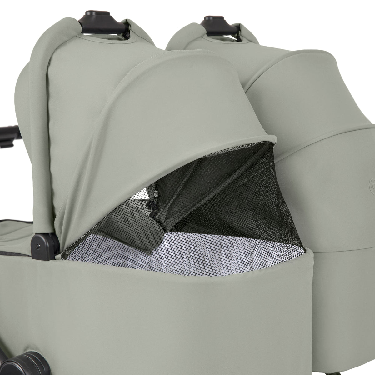 Ickle Bubba Altair Twin 17 Piece Travel System with i-Size Nimbus 180° Spin Car Seats & ISOFIX Bases - Laurel Green