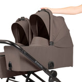 Ickle Bubba Altair Twin 17 Piece Travel System with i-Size Nimbus 180° Spin Car Seats & ISOFIX Bases - Mink