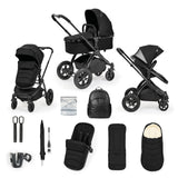Ickle Bubba Stomp Luxe Elements Edition 12 Piece Pram - Raven