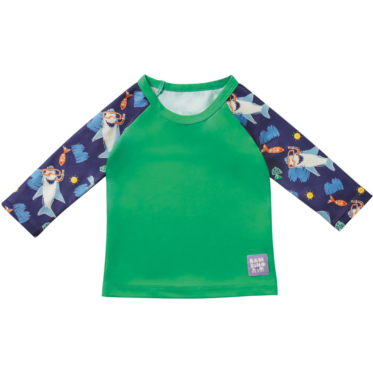 UPF 40+ Soft and Gentle Protective Swim Rash Vest in Ocean Explorers