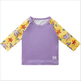 UPF 40+ Soft and Gentle Protective Swim Rash Vest in Sand Squad