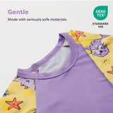 UPF 40+ Soft and Gentle Protective Swim Rash Vest in Tropical