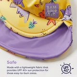 UPF 40+ Reversible Swim Hat for Babies in Sand Squad