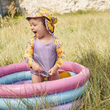 Reusable Swim Complete 4 Piece Set in Purple Stingray