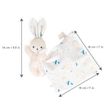 Kaloo Carre Douceur Doudou Rabbit White Delicate 17cm