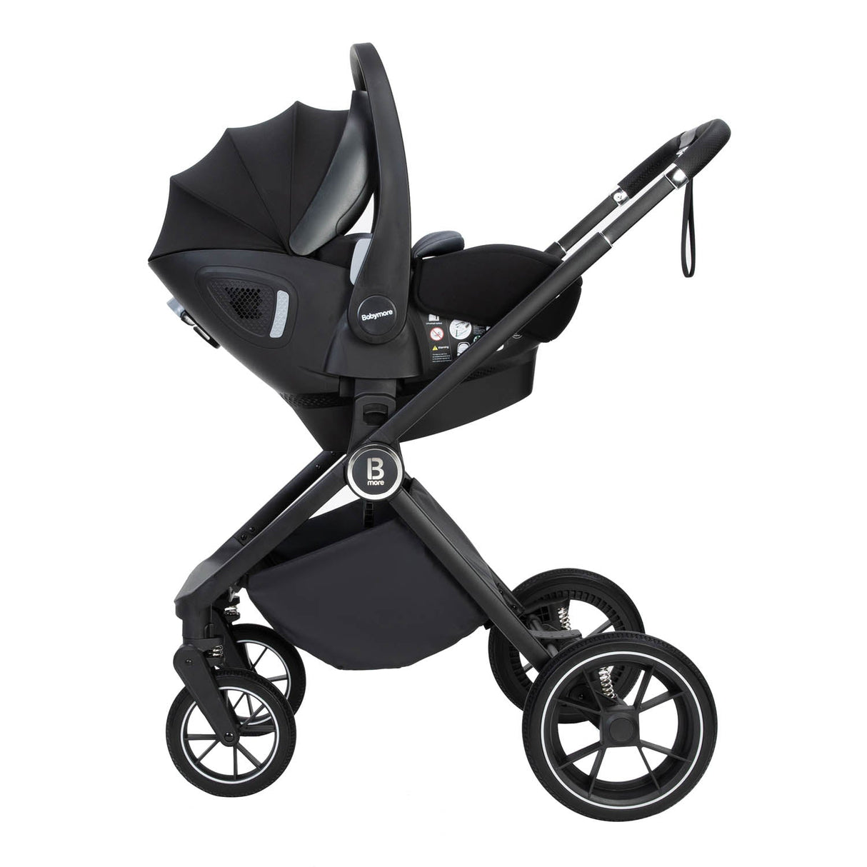 Babymore Kai Travel System + Pecan Car Seat - Forest Grey