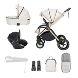Babymore Kai Travel System + Pecan Car Seat - Sandstone