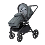 Babymore Kai Travel System + Pecan Car Seat & Base - Forest Grey