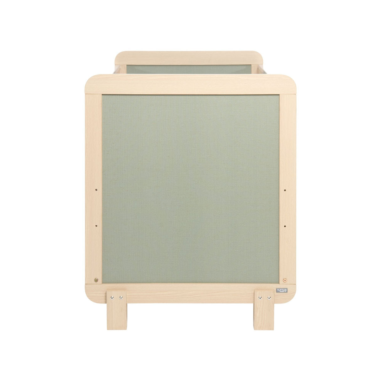 Tutti Bambini Kuba Cot Bed - Pickled Oak / Sage Weave