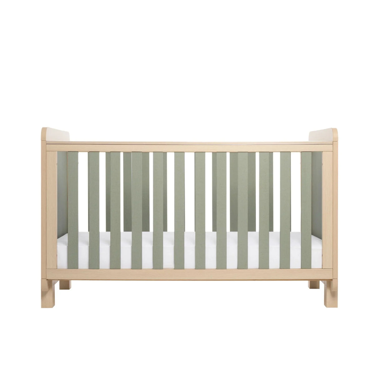 Tutti Bambini Kuba Cot Bed - Golden Oak/Sage Weave