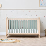 Tutti Bambini Kuba Cot Bed - Pickled Oak / Sage Weave