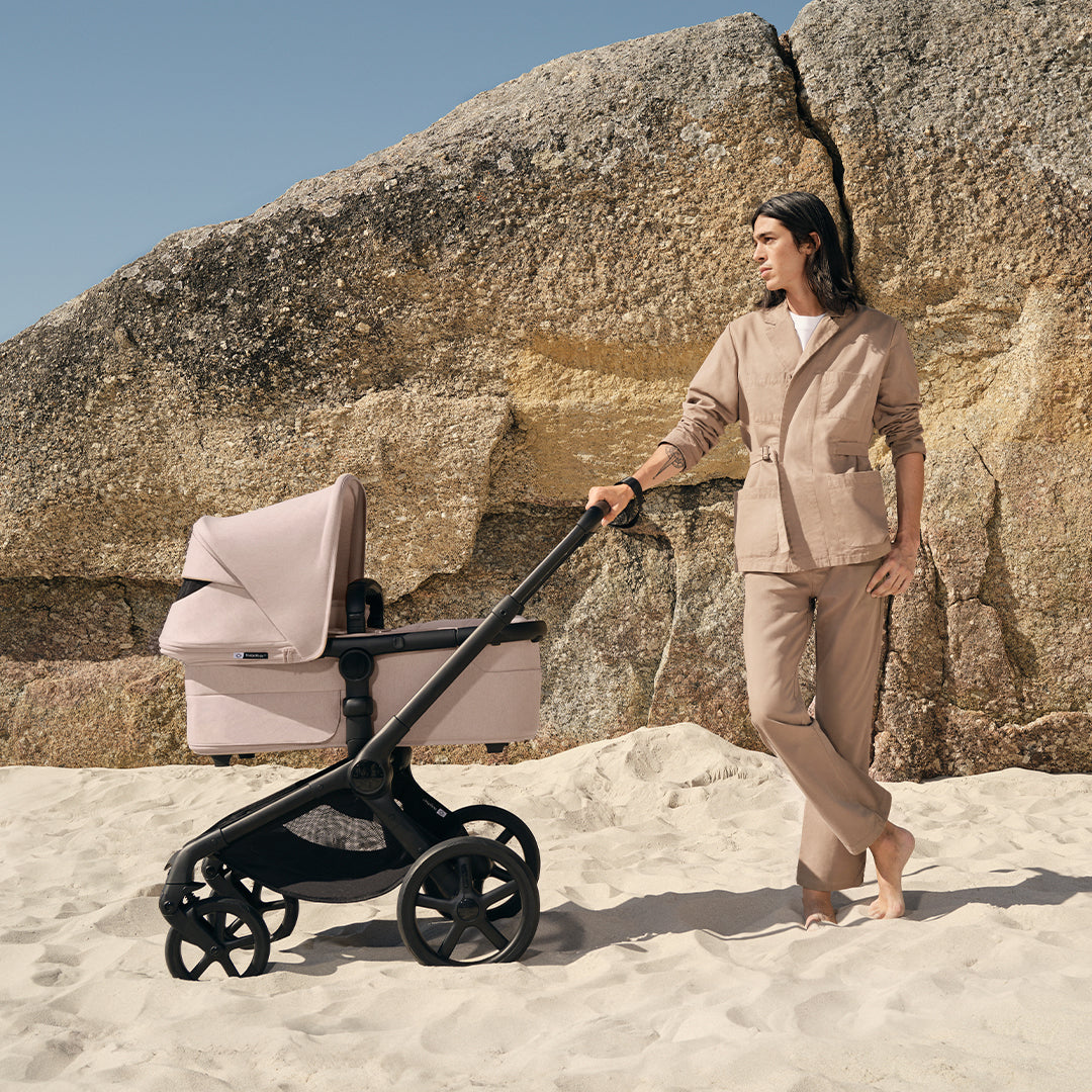 Bugaboo Fox 5 Renew Complete Pushchair Bundle - Black/Desert Taupe Melange