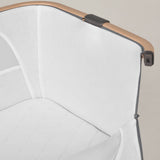 Silver Cross Lunar Bedside Crib - Whisper Grey