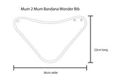 Mum 2 Mum Teething Bandana Wonder Bib - Purple