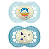 MAM Night Soother Blue Astro 18-36m 2Pk