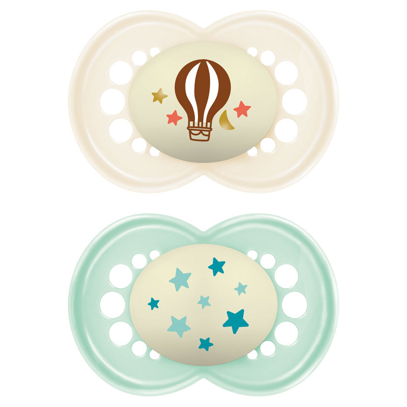 MAM Night Soother Unisex Astro 18-36m 2Pk