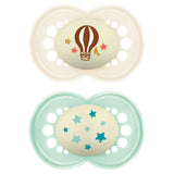 MAM Night Soother Unisex Astro 18-36m 2Pk