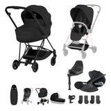 Cybex Mios Fold Cot Ultimate Travel System Bundle - Style Sepia Black & Matt Black Frame