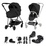 Cybex Mios Fold Cot Travel System Bundle - Style Sepia Black & Matt Black Frame