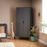 Obaby Maya Double Wardrobe - Slate