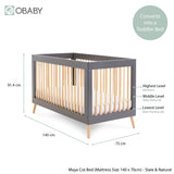 Obaby Maya 2 Piece Room Set - Slate