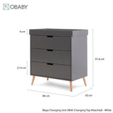 Obaby Maya 2 Piece Room Set - Slate
