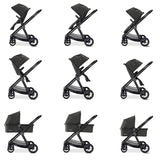 Babymore Memore V2 Pram & Pushchair - Black
