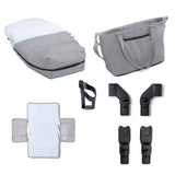 Babymore Memore V2 Pram & Pushchair - Silver