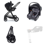 Babymore Memore V2 Travel System + Coco Car Seat - Black