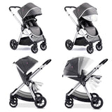 Babymore Memore V2 Travel System + Coco Car Seat - Chrome