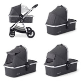 Babymore Memore V2 Travel System + Coco Car Seat & Base - Chrome