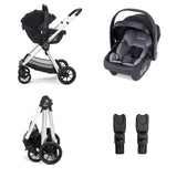 Babymore Mimi Travel System + Coco Car Seat - Silver