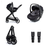 Babymore Mimi Travel System + Pecan Car Seat - Black