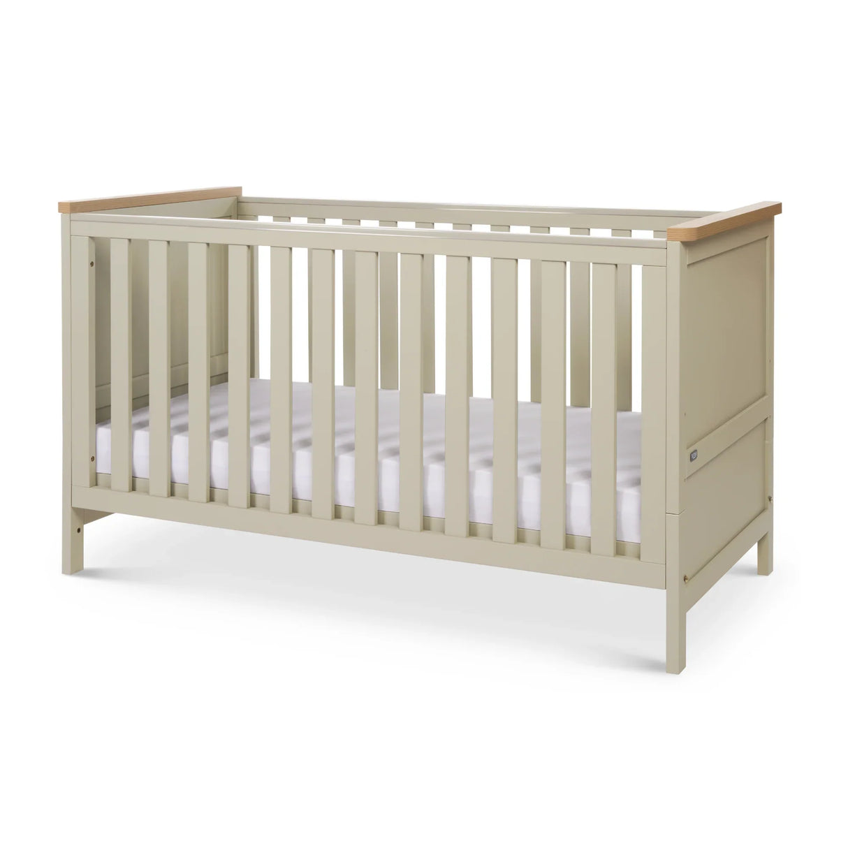 Tutti Bambini Misha Cot Bed - Mushroom & Golden Oak