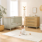 Tutti Bambini Misha & Hallee 2 Piece Room Set - Sage & Golden Oak