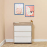 Tutti Bambini Modena 2 Piece Room Set - White & Oak
