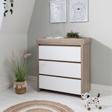 Tutti Bambini Modena Changing Unit - White & Oak