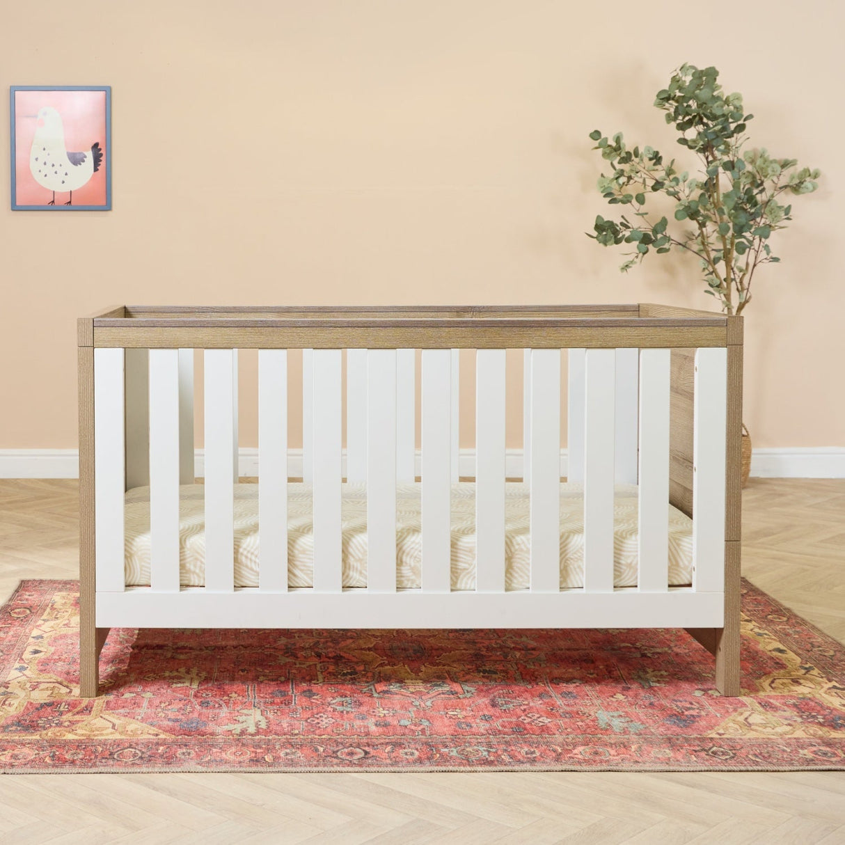 Tutti Bambini Modena 2 Piece Room Set - White & Oak
