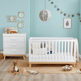 Babymore Mona 2 Piece Nursery Room Set - White