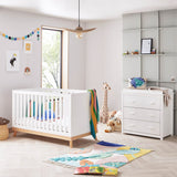 Babymore Mona 2 Piece Universal Room Set - White