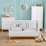 Babymore Mona 3 Piece Nursery Room Set - White