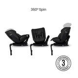 Silver Cross Motion 3 All Size 360 Car Seat - Iconic Black