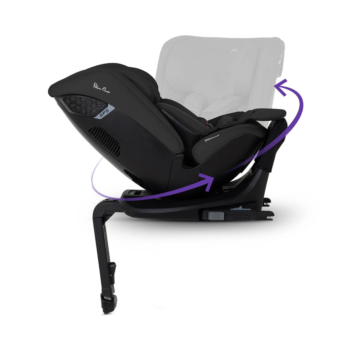 Silver Cross Motion 3 All Size 360 Car Seat - Iconic Black