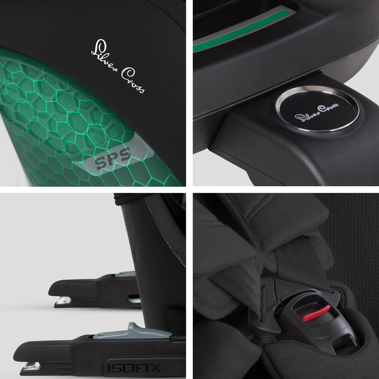 Silver Cross Motion 3 All Size 360 Car Seat - Iconic Black