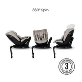 Silver Cross Motion 3 All Size 360 Car Seat - Natural Taupe